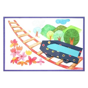 색칠공부 칙칙폭폭 기차여행 10개 종이접기