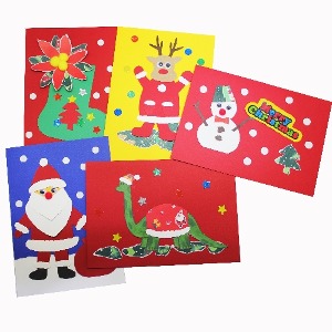 크리스마스오리기카드 10개랜덤 종이접기