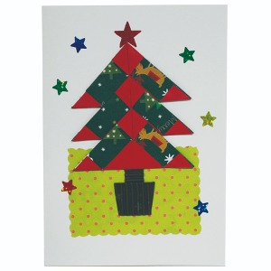 유아용크리스마스트리카드 종이접기
