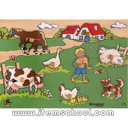 농장에사는동물 꼭지퍼즐