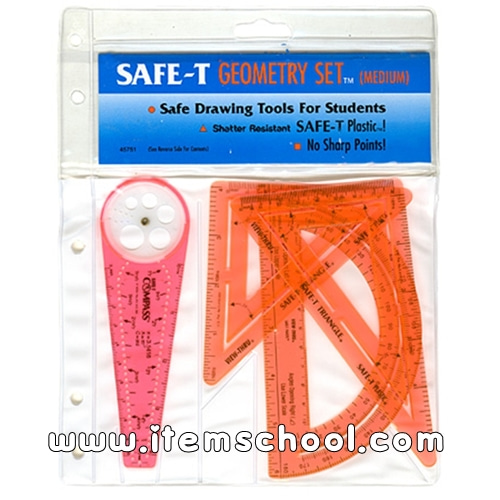 안전 각도기 자 세트 SAFE-T ® Geometry Set (Medium)