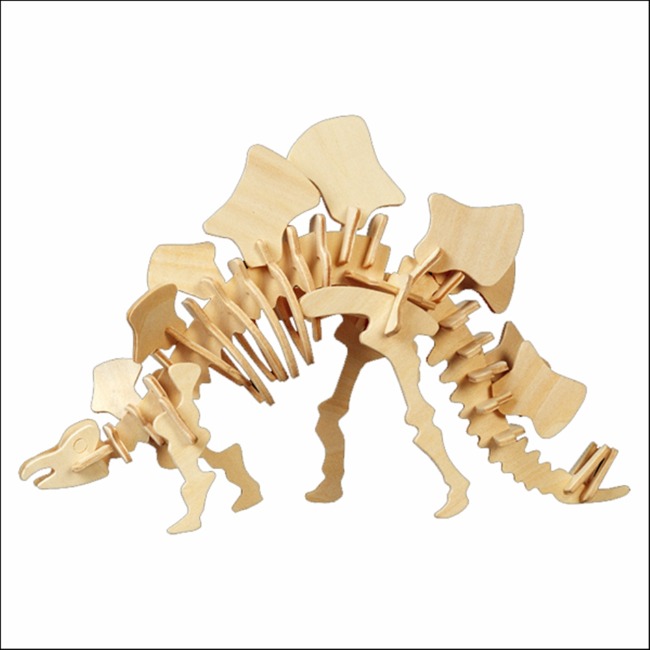 3D 입체 나무 공룡 스테고사우루스