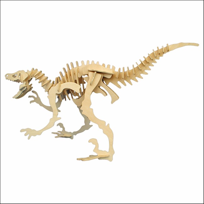 3D 입체 나무 공룡 벨로키랍토르
