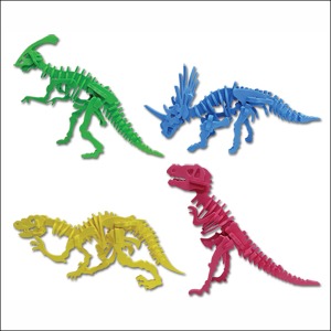 3D 입체 EVA 공룡화석 4종 세트