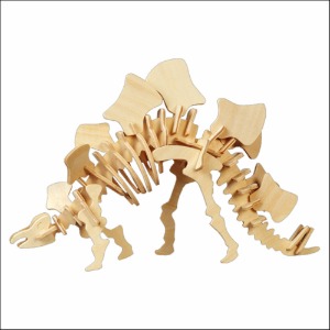 3D 입체 나무 공룡 스테고사우루스