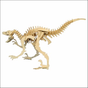 3D 입체 나무 공룡 벨로키랍토르