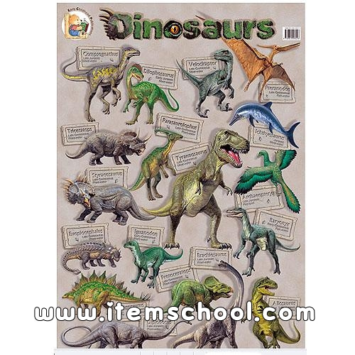 공룡(Dinosaurs)영어월차트(PE-0051)
